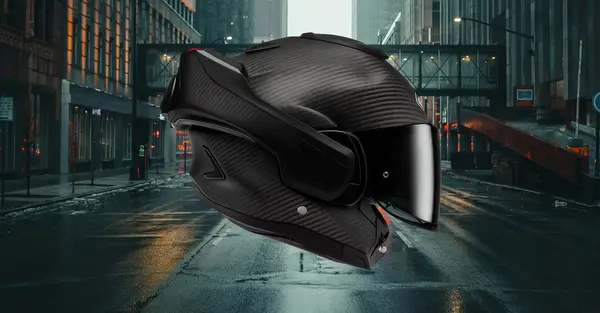 Casque scooter HJC F100 Carbone 0