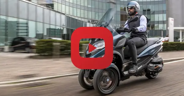 Essai video scooter 3 roues Piaggo MP3 HPE 530 0