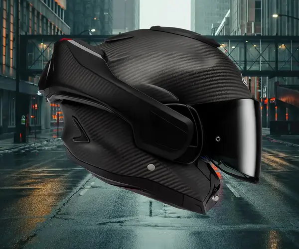Casque scooter HJC F100 Carbone 0